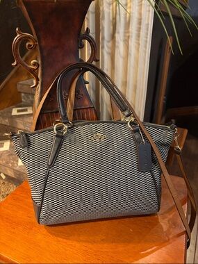 Coach Prairie Satchel in Exploded Reps (or Exploded Check) EUC